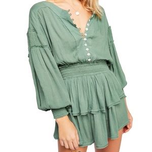 Free People Green Romy Dress